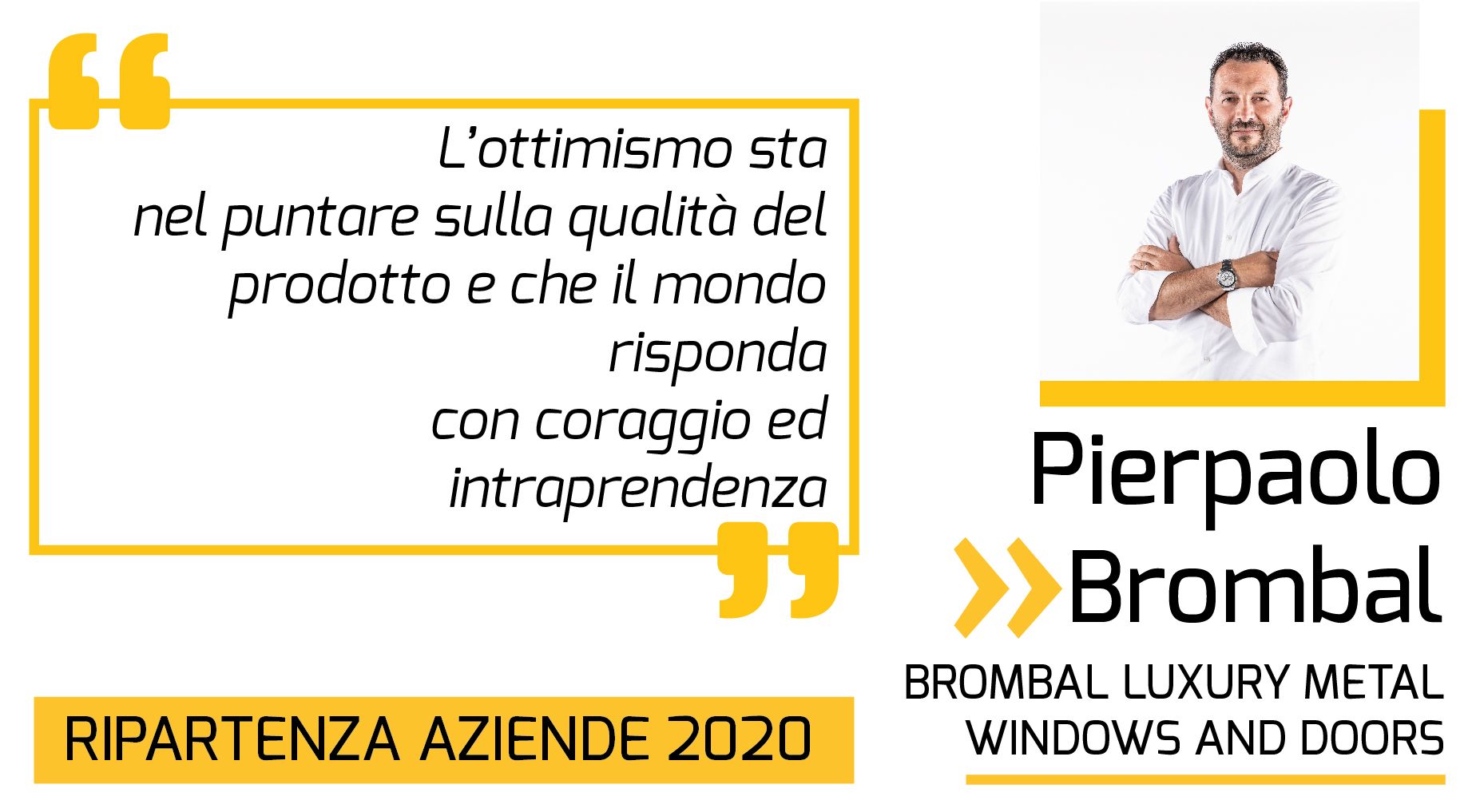 Ripartenza aziende Pierpaolo Brombal